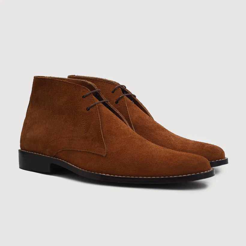 Corry Chukka بني Suede أحذية بوت جلدية رجالي