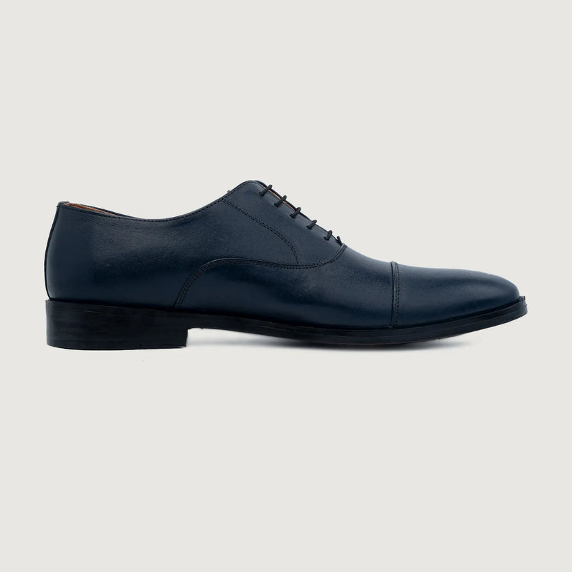 Professor Oxford Midnight أزرق Leather Shoes رجالي