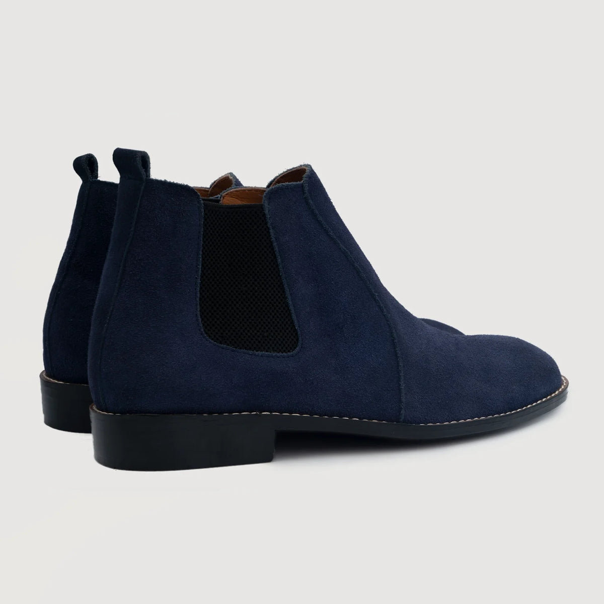 Clarkson Chelsea Midnight أزرق Suede أحذية بوت جلدية رجالي For Men - دعامة الكعب المقواة وتفاصيل الخياطة المزدوجة الدقيقة