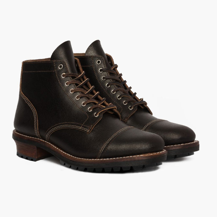 Vanguard Waxed Cacao Leather Boots