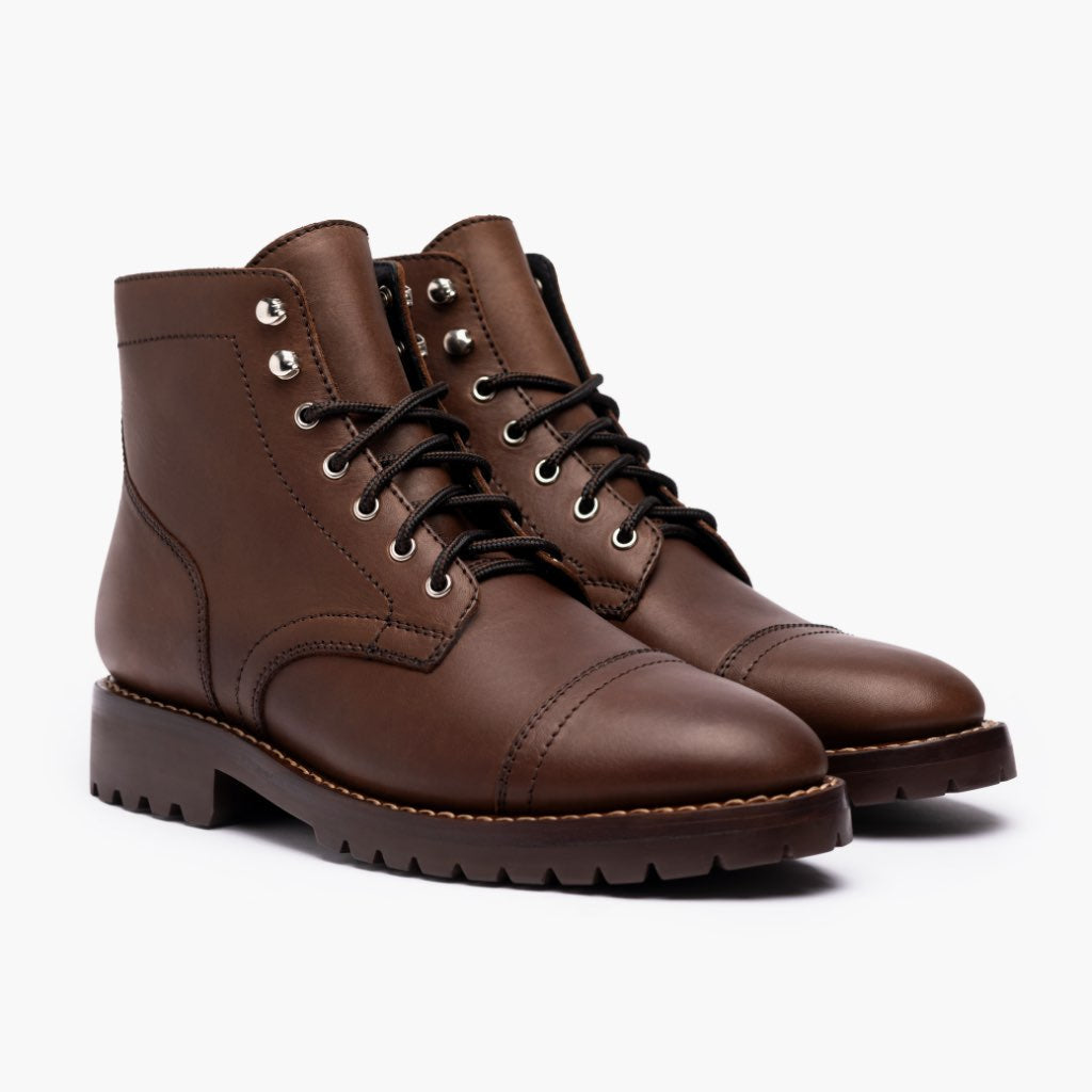 Captain StormKing® Whiskey أحذية بوت جلدية رجالي in Classic Full-Grain Leather - عرض جانبي | شراء أونلاين عبر المتجر الرسمي