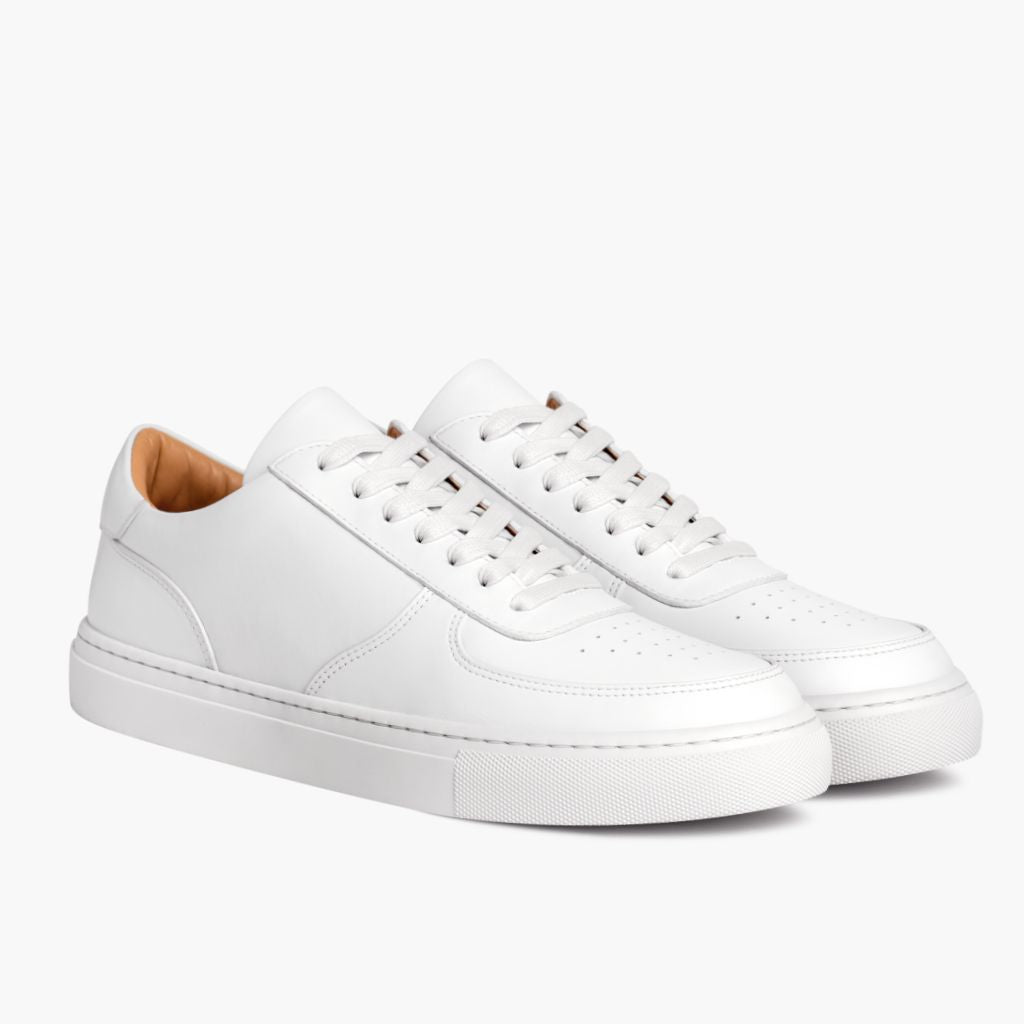 Court Toffee x Off-White Leather Sneakers in White Full-Grain Leather - عرض جانبي | شراء أونلاين عبر المتجر الرسمي
