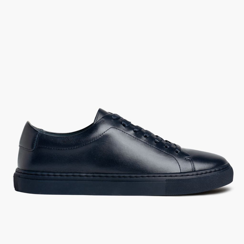 Encore Navy Leather Sneakers نسائي