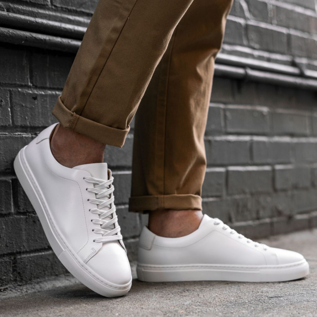 Styled On-Foot Perspective Demonstrating Ankle Fit & Silhouette on Model