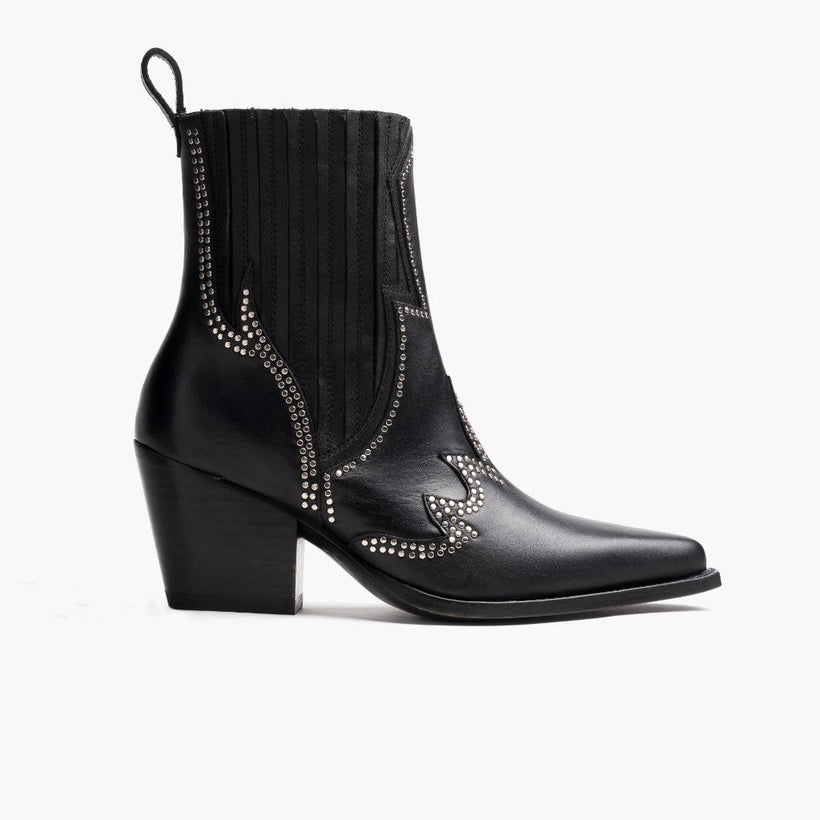 Icon أسود Leather Boots نسائي