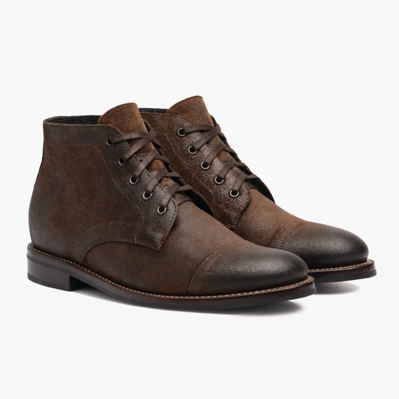 Cadet Mocha Leather Boots رجالي