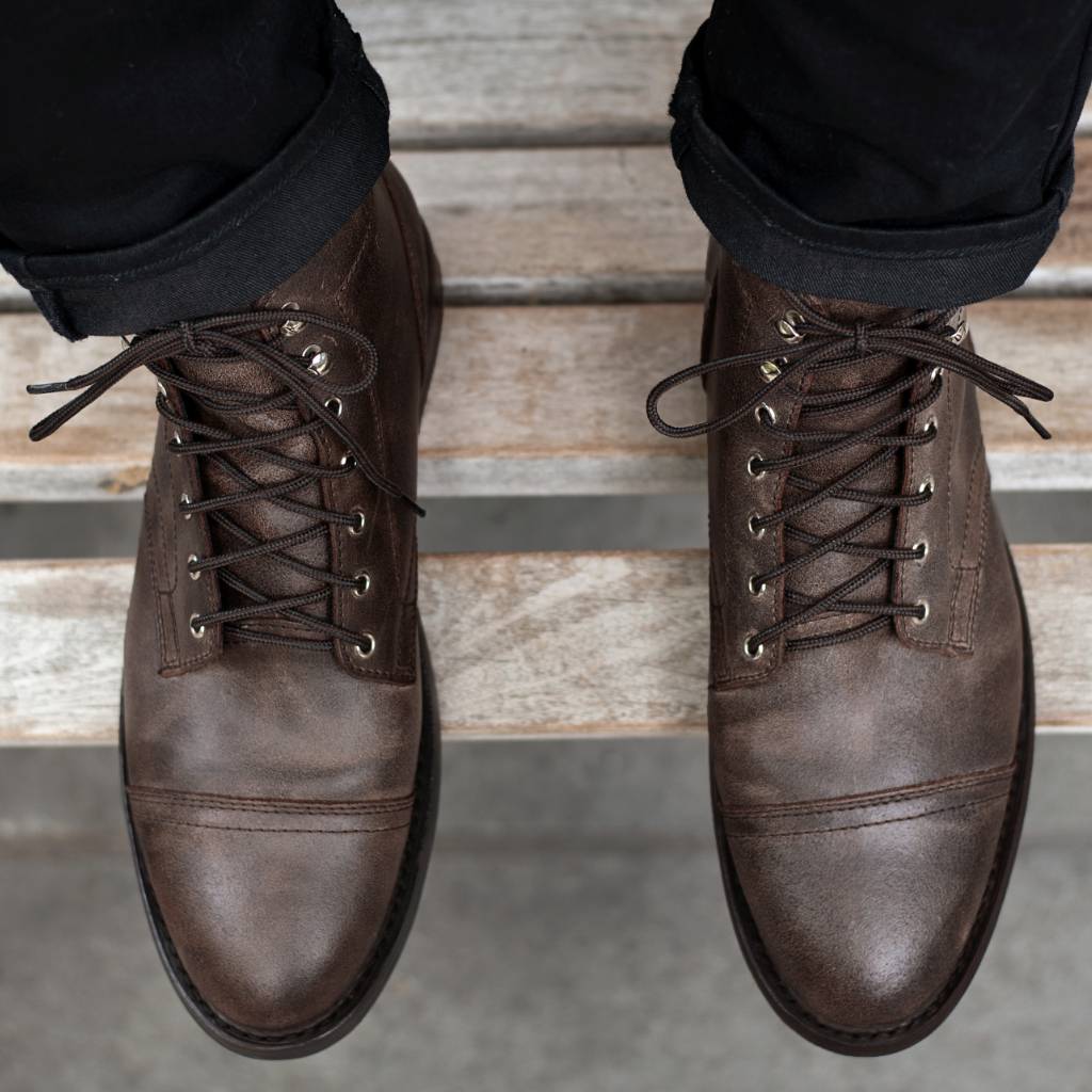 Styled On-Foot Perspective Demonstrating Ankle Fit & Silhouette on Model