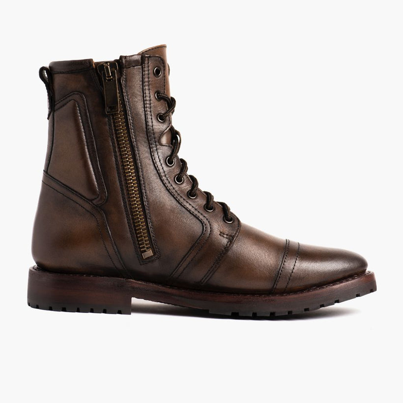 Casa Moto Anejo Leather Boots رجالي