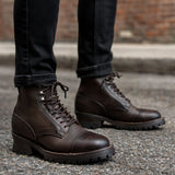 Styled On-Foot Perspective Demonstrating Ankle Fit & Silhouette on Model