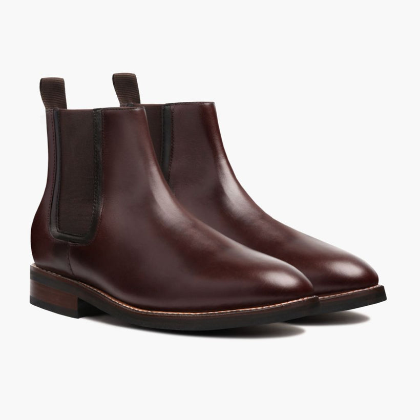 Duke بني Leather Boots رجالي