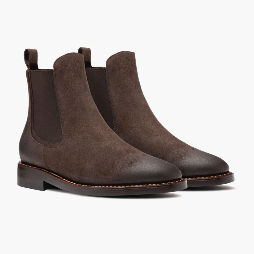 Duke Chocolate Suede Leather Boots رجالي