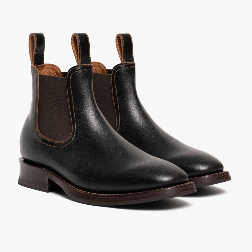 Journeyman Cacao Leather Boots رجالي