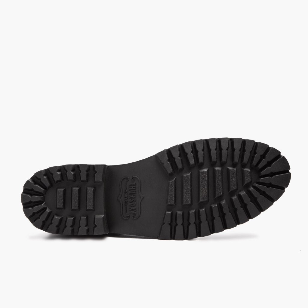 High-Traction Rubber Outsole & Lug Tread Pattern on Legend أسود Matte أحذية بوت جلدية رجالي