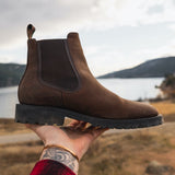 Styled On-Foot Perspective Demonstrating Ankle Fit & Silhouette on Model