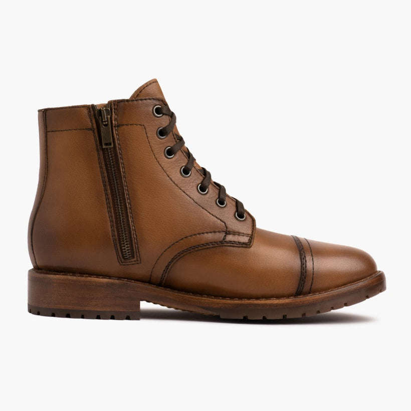Major Cuero Leather Boots رجالي