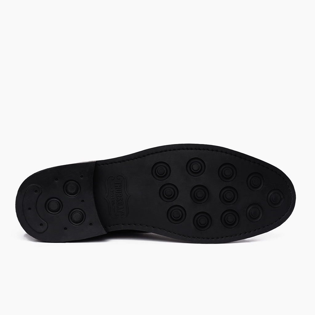 High-Traction Rubber Outsole & Lug Tread Pattern on Duke بني أحذية بوت جلدية رجالي