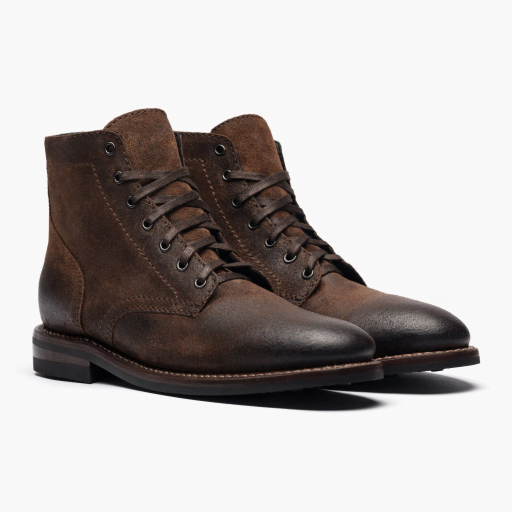 President Mocha أحذية بوت جلدية رجالي For Men in Mocha Full-Grain Leather - عرض جانبي | شراء أونلاين عبر المتجر الرسمي
