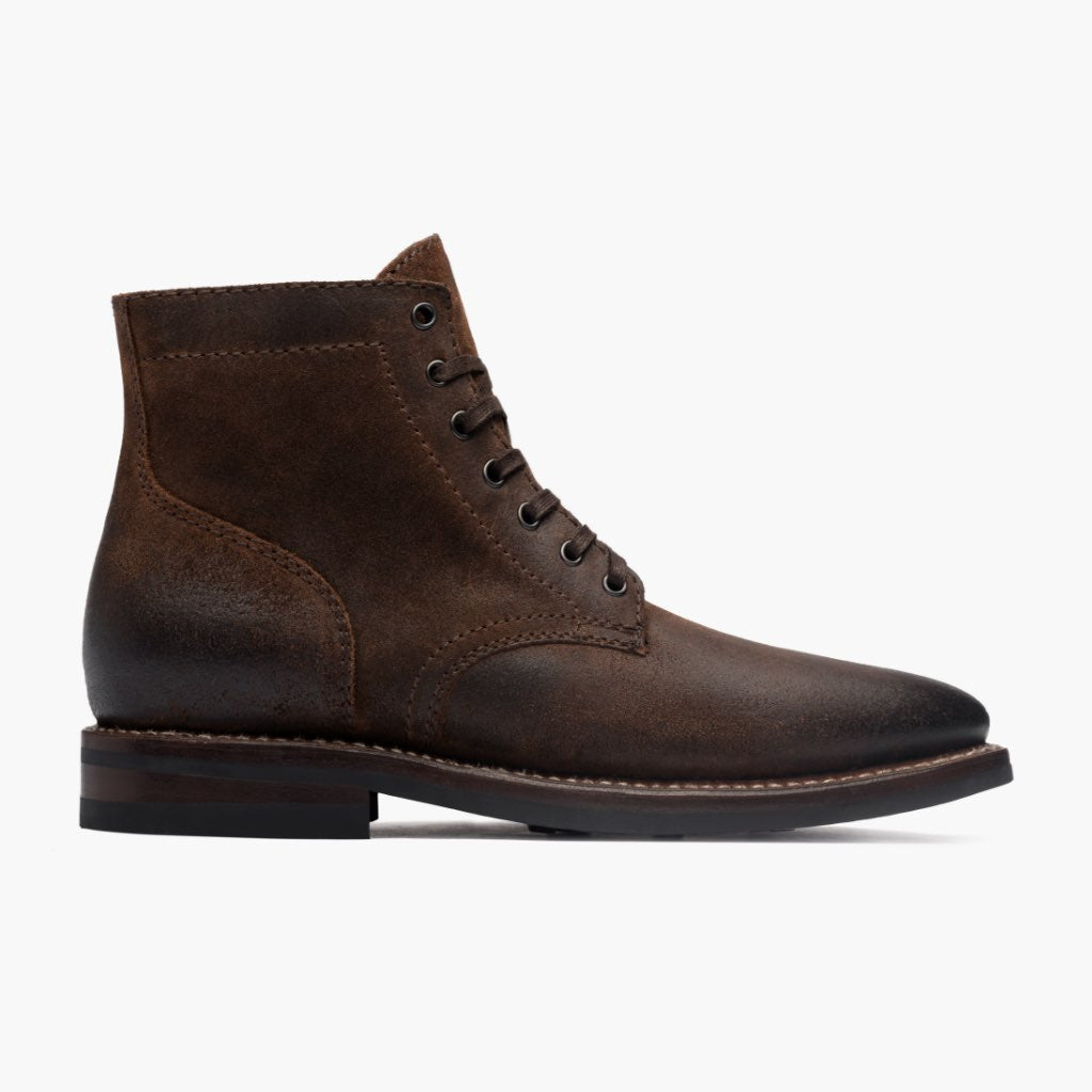Mocha Full-Grain leather Boots - بناء غوديير ويلت المتين وتفاصيل مقدمة الحذاء