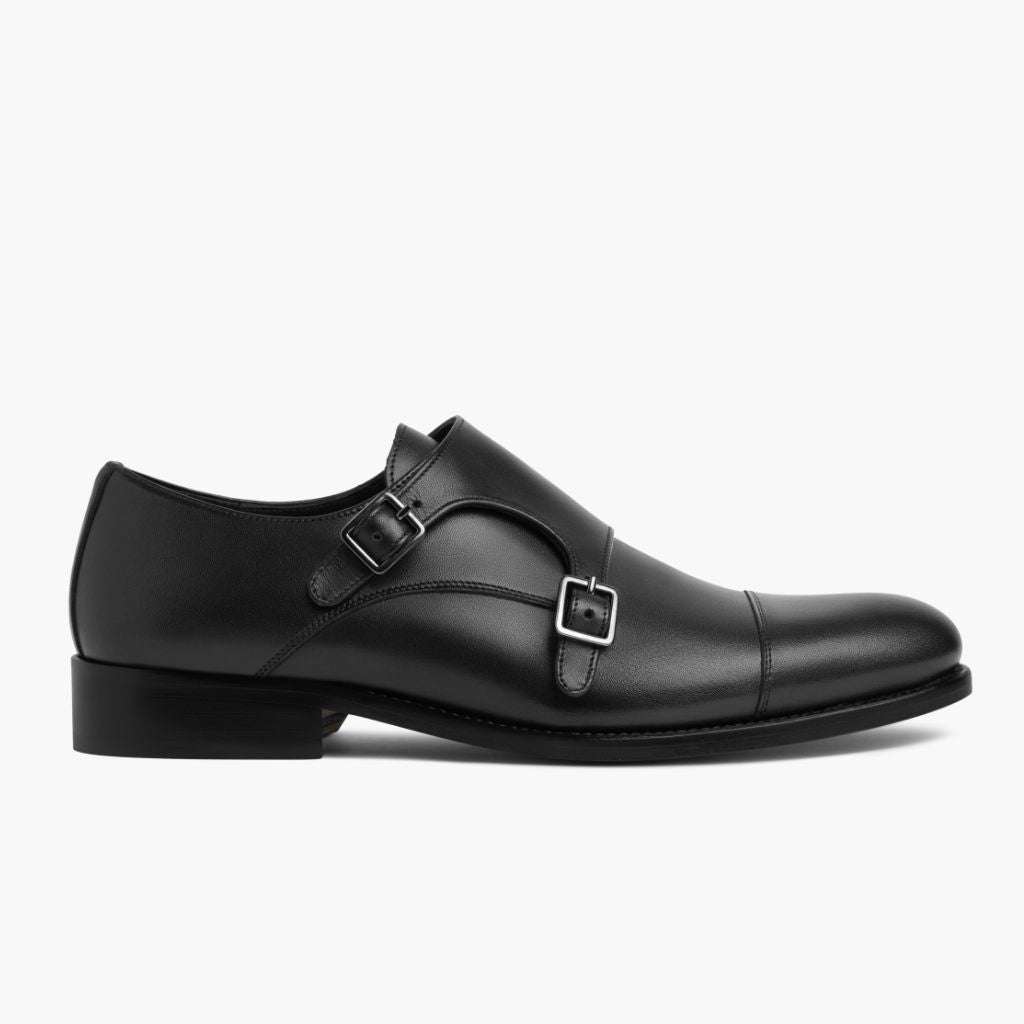 Black Full-Grain leather Loafers - بناء غوديير ويلت المتين وتفاصيل مقدمة الحذاء
