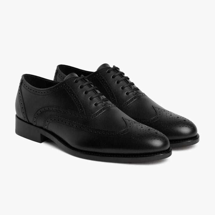Aviator Black Leather Loafers