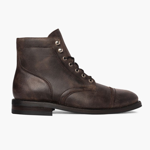 Classic Full-Grain leather Boots - Goodyear Welt Construction & Front Toe Box Detail