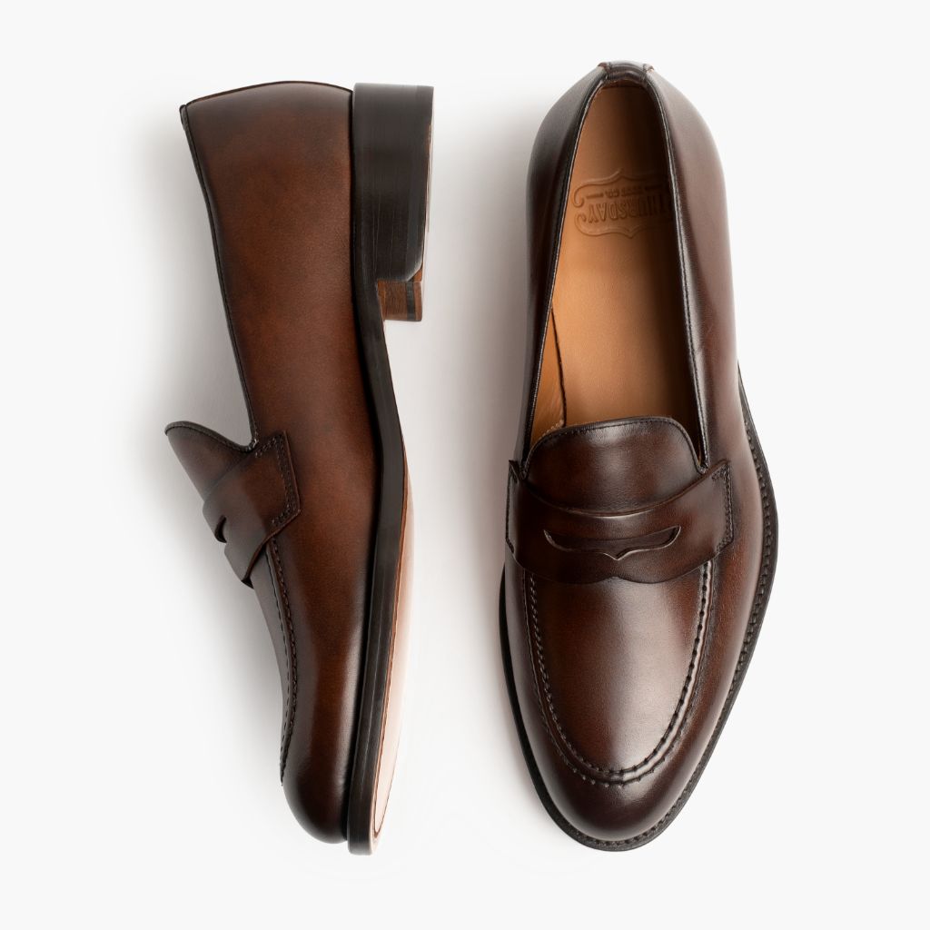 Lincoln Rich Mahogany سنيكرز جلدي كاجوال رجالي - دعامة الكعب المقواة وتفاصيل الخياطة المزدوجة الدقيقة