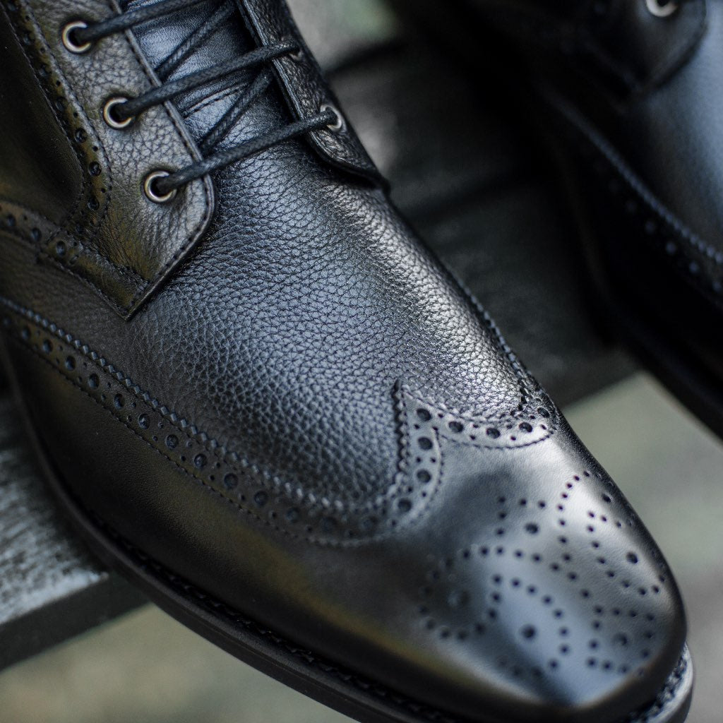 Styled On-Foot Perspective Demonstrating Ankle Fit & Silhouette on Model