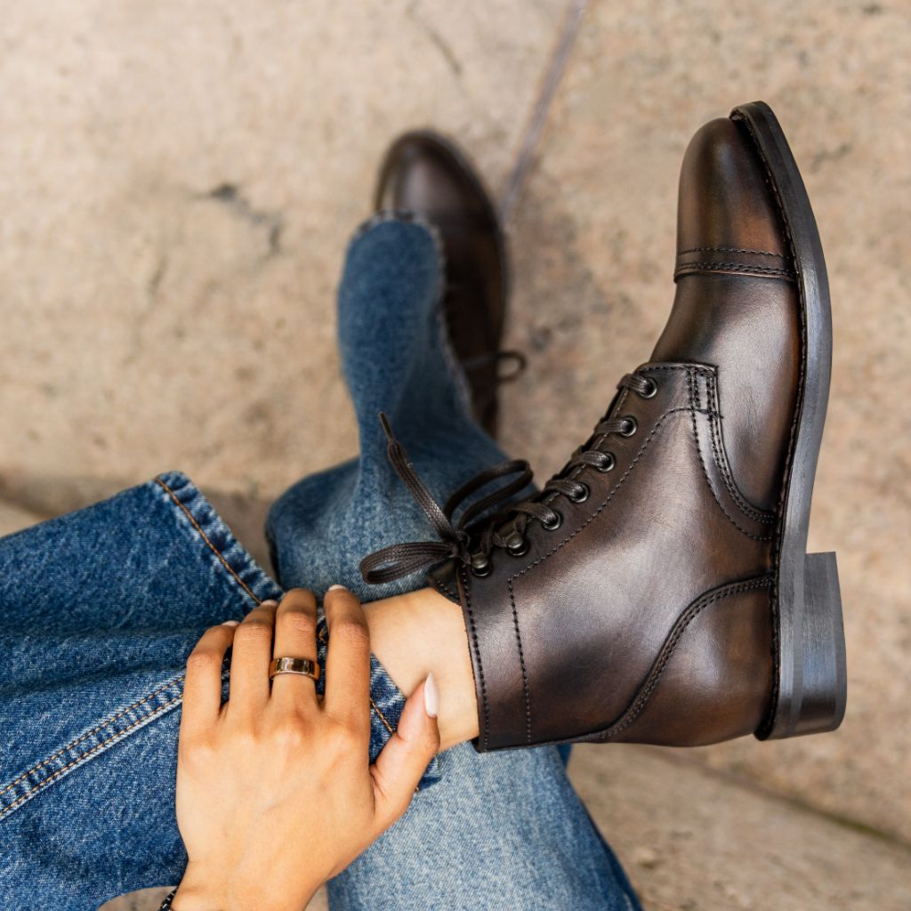 Top-Down Perspective Showing Lacing System & Tongue Craftsmanship