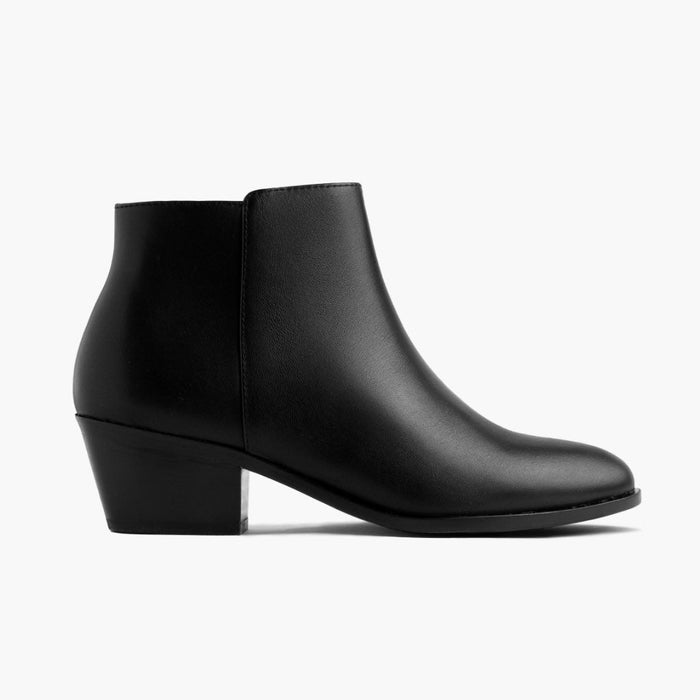 Downtown Black Leather Boots