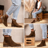 Styled On-Foot Perspective Demonstrating Ankle Fit & Silhouette on Model