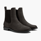 Grey Full-Grain leather Boots - Goodyear Welt Construction & Front Toe Box Detail