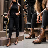Styled On-Foot Perspective Demonstrating Ankle Fit & Silhouette on Model