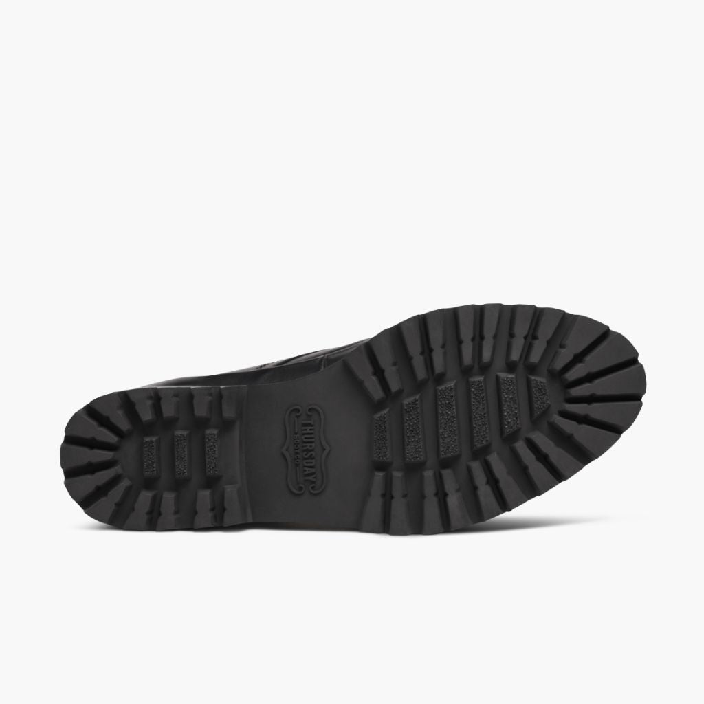 Women's Ryder Black Leather Boots - Reinforced Heel Counter & Precision Double-Row Stitching Detail
