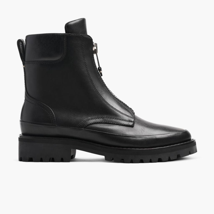 Ryder أسود Leather Boots نسائي