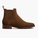 Dreamer Cinnamon Leather Boots in Classic Full-Grain Leather - Lateral Side Profile View | Buy Online