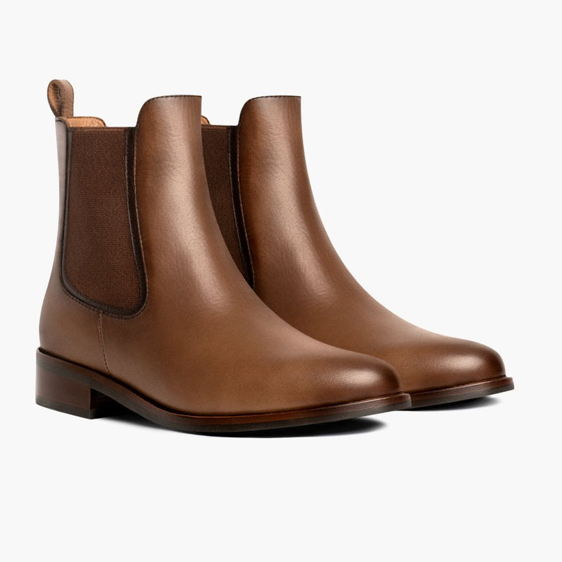 Duchess Amber Wheat Leather Boots نسائي