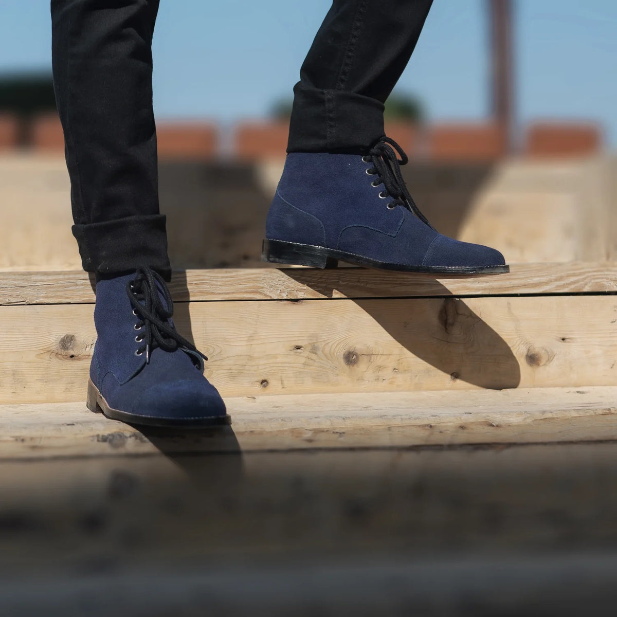 Orlaven Knight Derby Midnight أزرق Suede أحذية بوت جلدية رجالي footwear image 10