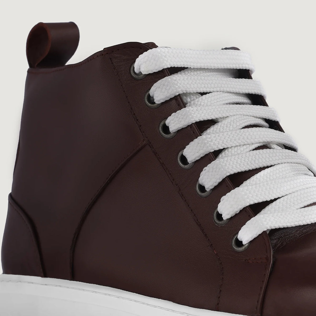 Orlaven Marty High Top عنابي سنيكرز جلدي كاجوال رجالي footwear image 9