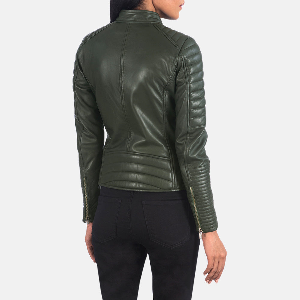 Authentic Sheepskin Leather with Semi-aniline Finish Grain Texture &amp; Heavy-Duty Seam Stitching Detail