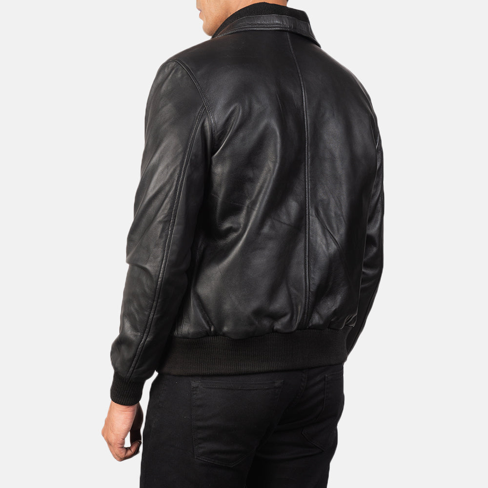 Authentic Sheepskin Leather with Semi-aniline Finish Grain Texture & Heavy-Duty Seam Stitching Detail