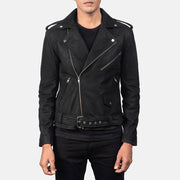 
Allaric Alley جاكيت بايكر جلد طبيعي رجالي – alternate product view 3