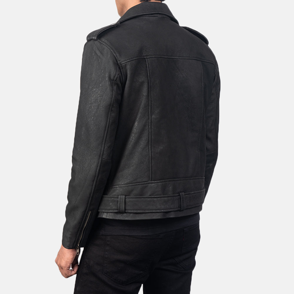 
Allaric Alley جاكيت بايكر جلد طبيعي رجالي – alternate product view 5