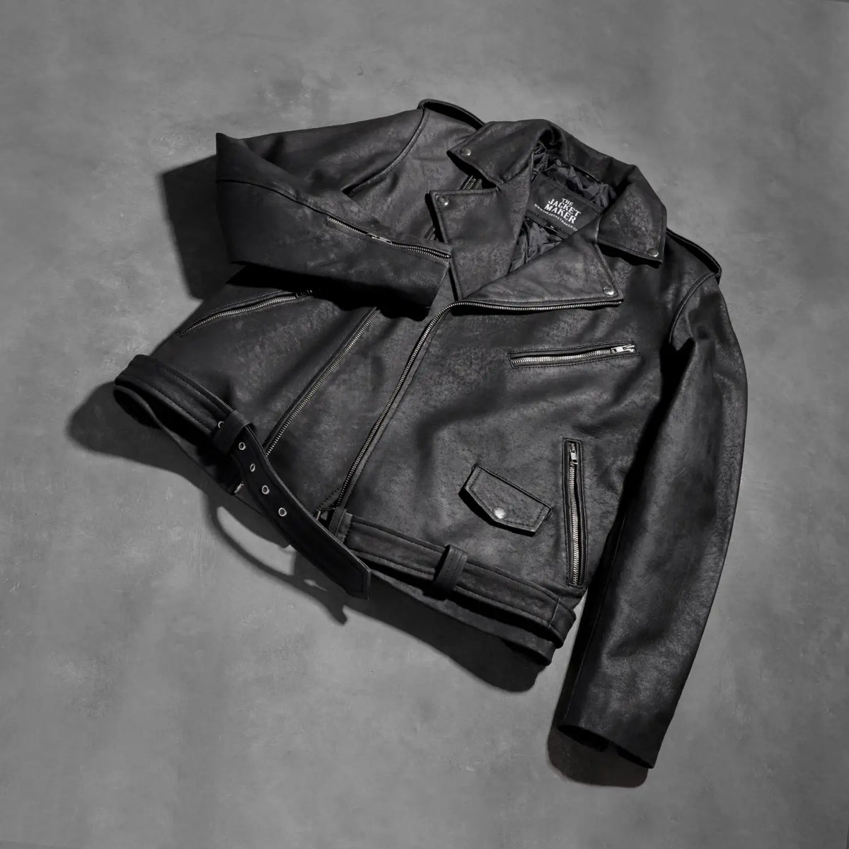 
Allaric Alley جاكيت بايكر جلد طبيعي رجالي – alternate product view 8