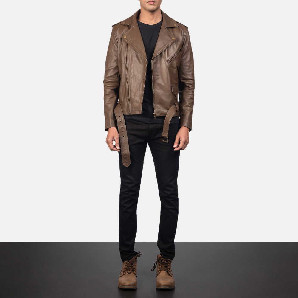 
Allaric Alley جاكيت بايكر جلد طبيعي رجالي – alternate product view 4