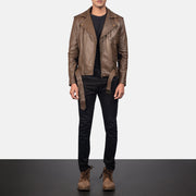 
Allaric Alley جاكيت بايكر جلد طبيعي رجالي – alternate product view 4