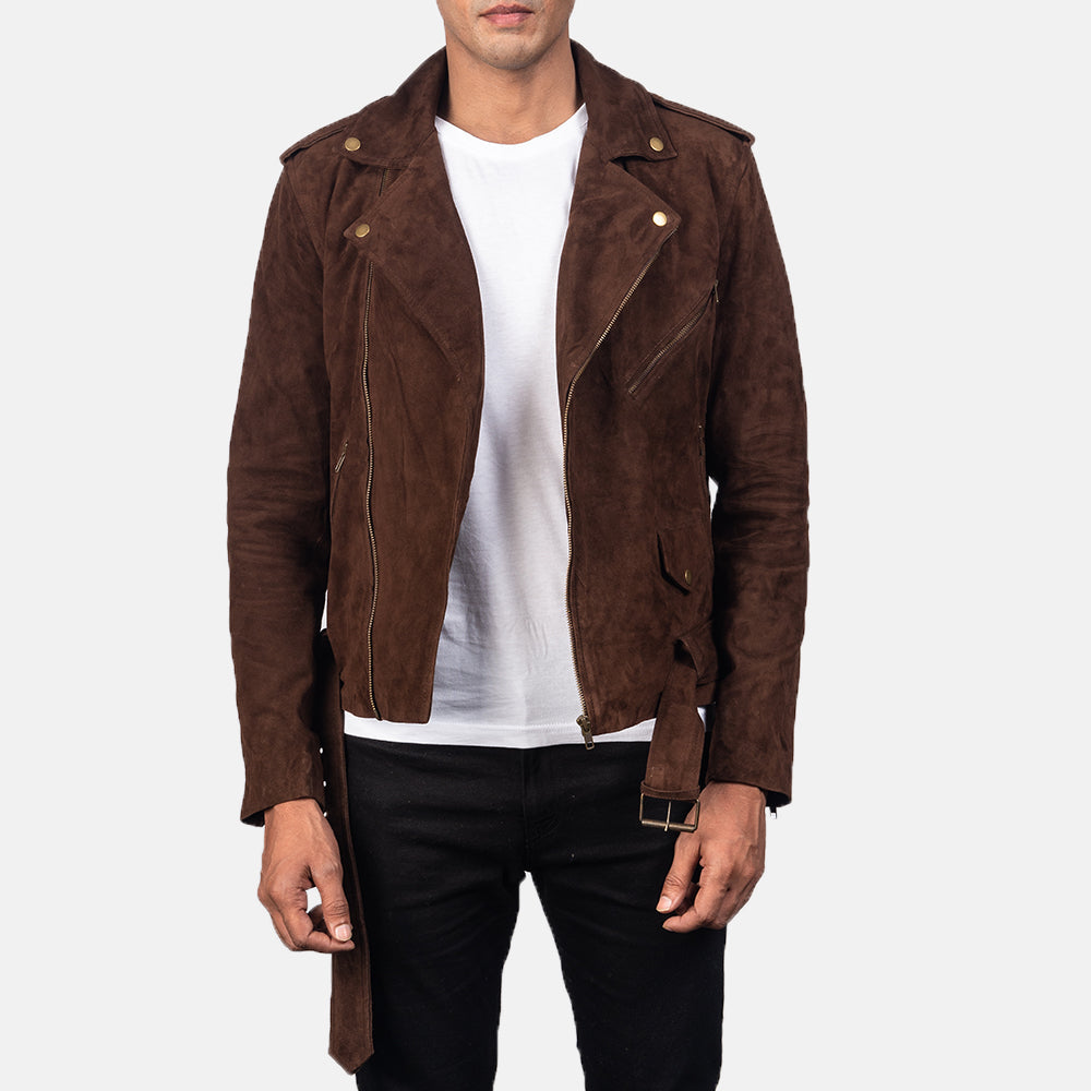 
Allaric Alley جاكيت بايكر جلد طبيعي رجالي – alternate product view 1