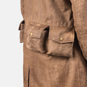 Authentic Sheepskin Snuffed with Snuffed Finish Grain Texture &amp; Heavy-Duty Seam Stitching Detail
