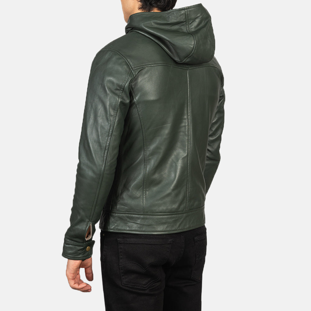 Baston جاكيت بومبر جلد رجالي – alternate product view 5
