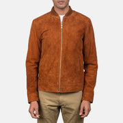 Blain بني جاكيت بومبر جلد رجالي – alternate product view 3