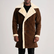 
Charles معطف جلد فاخر بني Shearling معطف جلد فاخر رجالي – alternate product view 4
